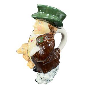 Vintage Roy Kirkham Toby Jug Pitcher England Pottery STAFFORDSHIRE  Hand Painted